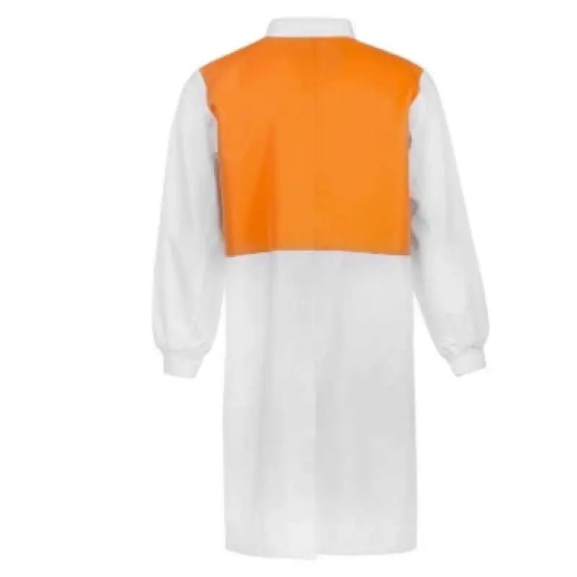 Picture of WorkCraft, Dustcoat, Long Length, Long Sleeve, Food Industry, Hi Vis, Two Tone, Mandarin Collar